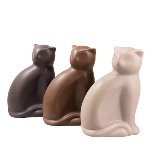 Animal Tree Keramik Tierurne Katze, personalisierbare Tierurne für Hunde und Katzen, Für Tiere bis zu einem Lebendgewicht von ca. 6 kg (Beige) von Animal Tree