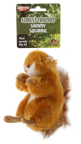 Animal Instincts Forest Friends Plüsch-Hundespielzeug, weich, bequem, Welpenspielzeug, Sammy Squirrel – klein von Animal