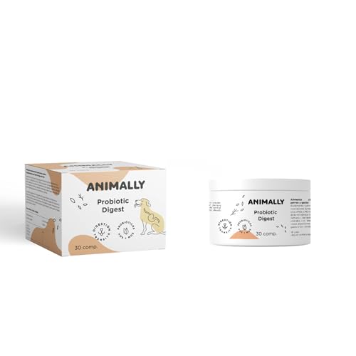 Animally Probiotic Digest 30 Tabletten. Verdauungsgesundheit, Probiotikum für Hunde und Katzen. von Animally