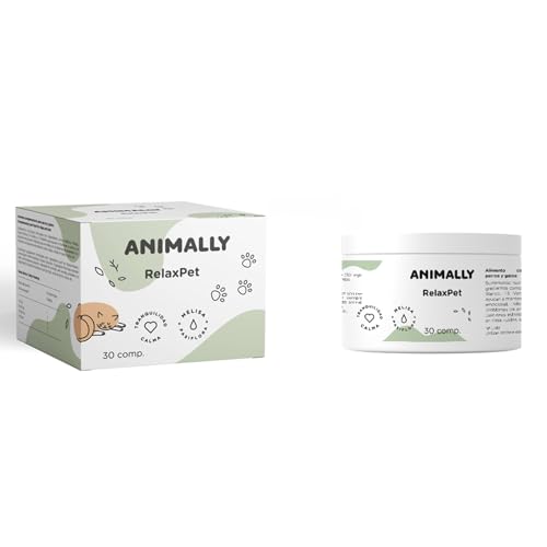 Animally RelaxPet 30 Tabletten. Fördert die Ruhe und Gelassenheit in Situationen von gelegentlichem Stress bei Hunden und Katzen. von Animally