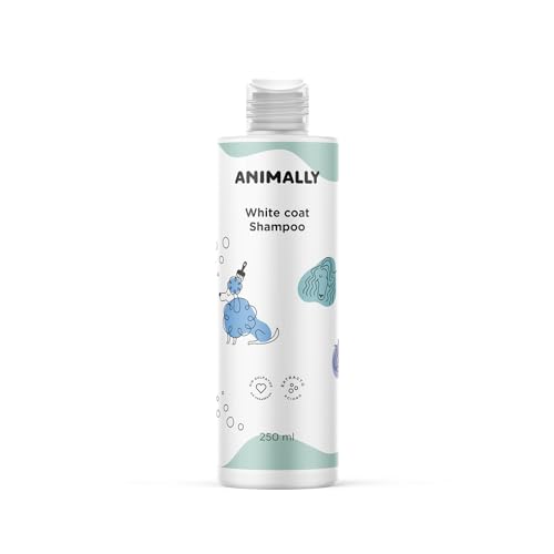 Animally Tierisches Weißes Fell Shampoo für Hunde und Katzen, Veganes und sulfatfreies Shampoo, 250ML von Animally