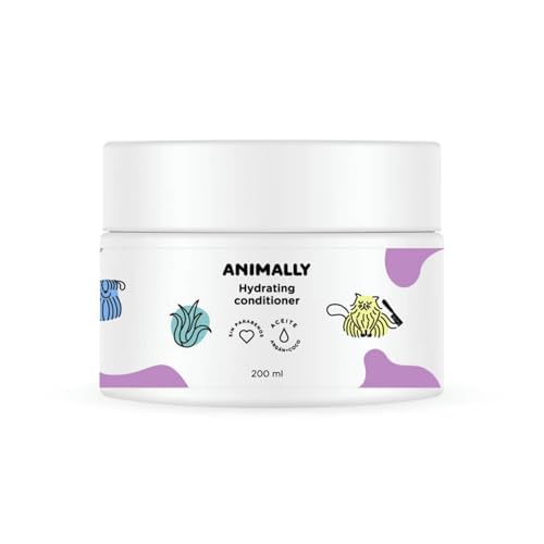 Feuchtigkeitsspendende und pflegende Maske für Hunde und Katzen, Ohne Sulfate, Ohne Silikone, Vegan 200 ml von Animally