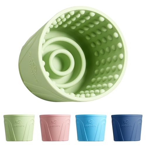Hund Slow Feeder Lick Bowl, Angstabbau Hund Leckmatte Leckmatte Lecken Spender, Rutschfest Anti-Ersticken Langsam Fressen Leckschüssel für kleine, mittelgroße und große Rassen Hunde, BPA-freies Hund Slow Feeder Lick Bowl, Angstabbau Hund Leckmatte Leckmatte Lecken Spender, Rutschfest Anti-Ersticken Langsam Fressen Leckschüssel für kleine, mittelgroße und große Rassen Hunde, BPA-freies von Animire