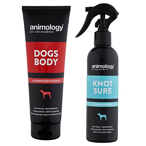 animology Dogs Body Shampoo und Knoten Sicher de-tangle Spray Set von Animology