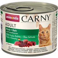 animonda Carny Adult 6 x 200 g - Rind & Reh mit Preiselbeeren von Animonda Carny