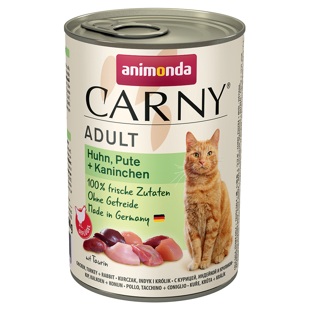 animonda Carny Adult 6 x 400 g - Huhn, Pute & Kaninchen von Animonda Carny