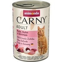 animonda Carny Adult 6 x 400 g - Pute, Huhn & Shrimps von Animonda Carny