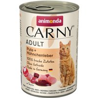 animonda Carny Adult 6 x 400 g - Pute & Hühnchenleber von Animonda Carny