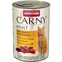 animonda Carny Adult 6 x 400 g - Rind, Huhn & Entenherzen von Animonda Carny