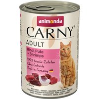 animonda Carny Adult 6 x 400 g - Rind, Pute & Shrimps von Animonda Carny