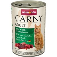 animonda Carny Adult 6 x 400 g - Rind & Reh mit Preiselbeeren von Animonda Carny