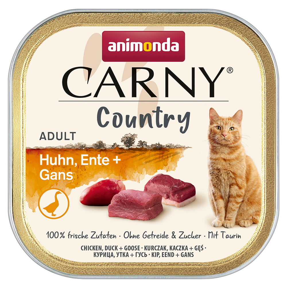 animonda Carny Country Adult 32 x 100 g - Huhn, Ente + Gans von Animonda Carny