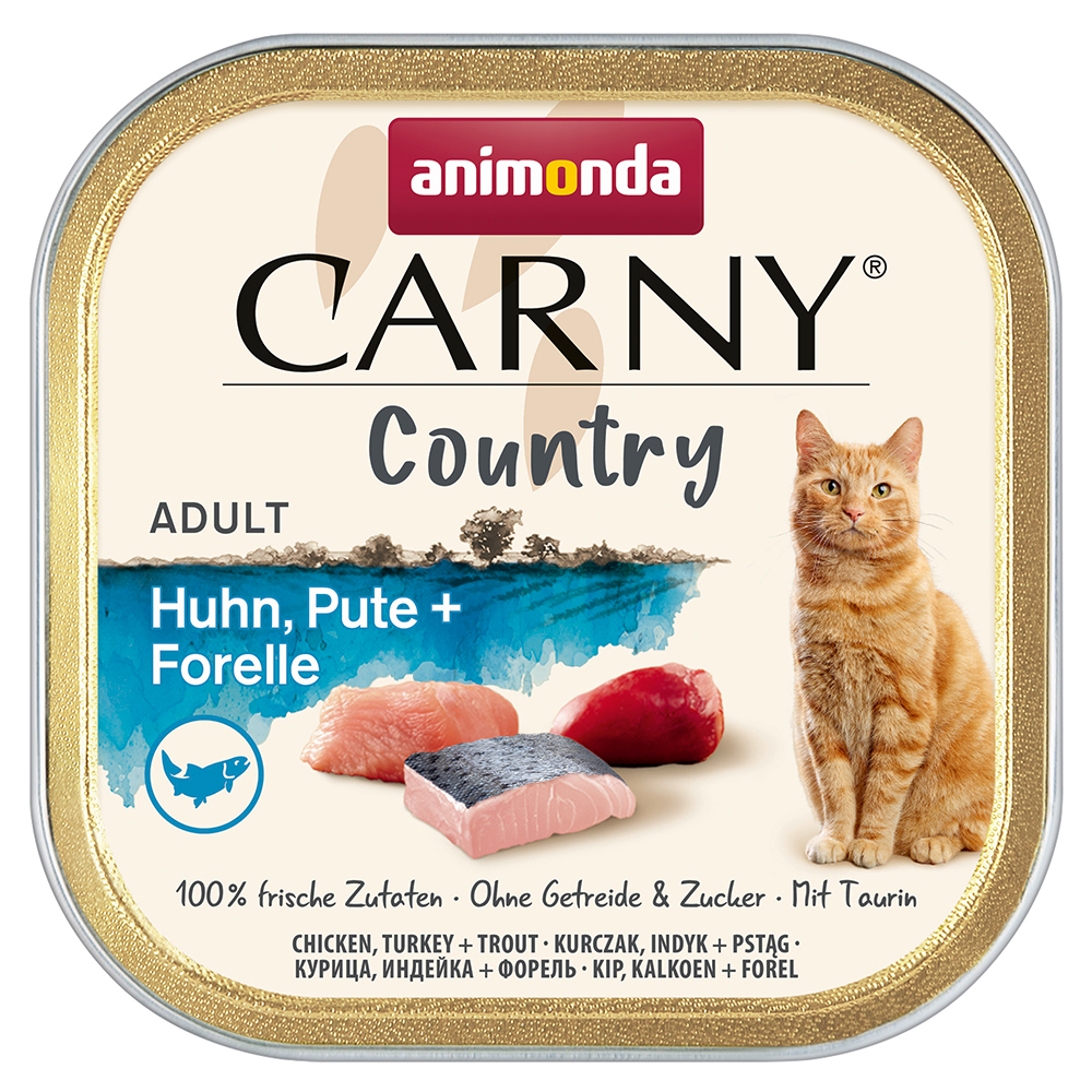 animonda Carny Country Adult 32 x 100 g - Huhn, Pute + Forelle von Animonda Carny