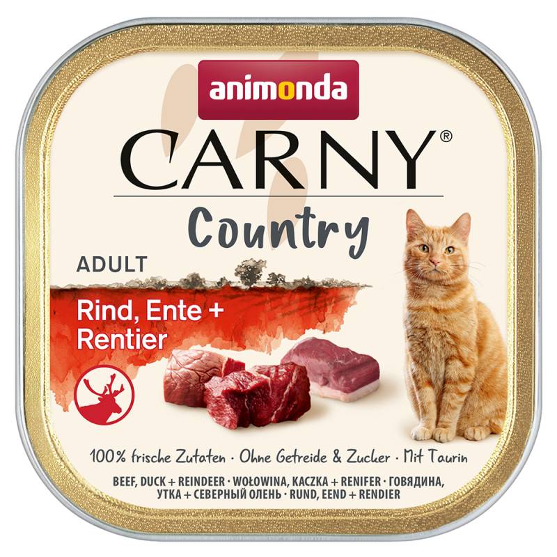 animonda Carny Country Adult 32 x 100 g - Rind, Ente + Rentier von Animonda Carny