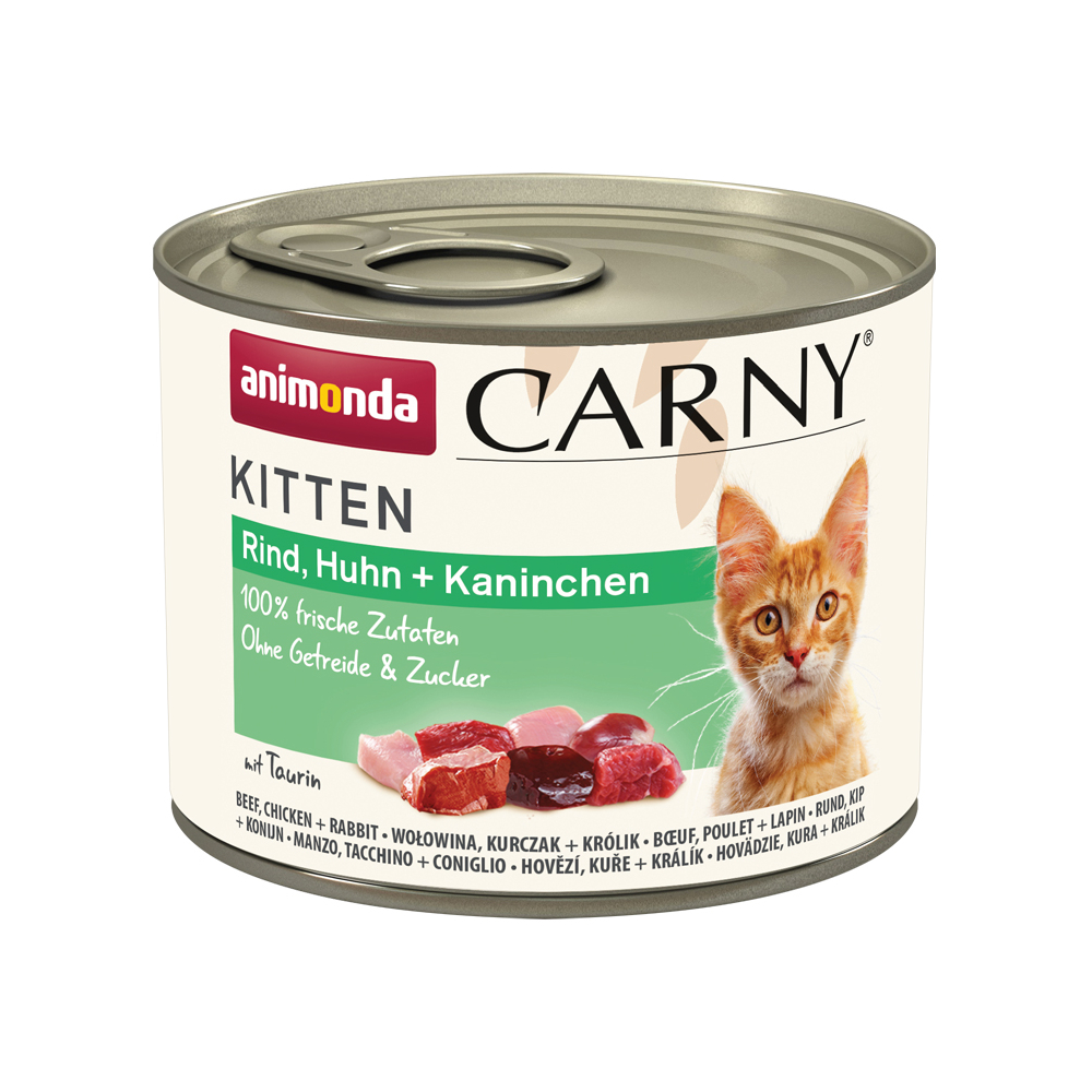 animonda Carny Kitten 12 x 200 g - Rind, Huhn & Kaninchen von Animonda Carny