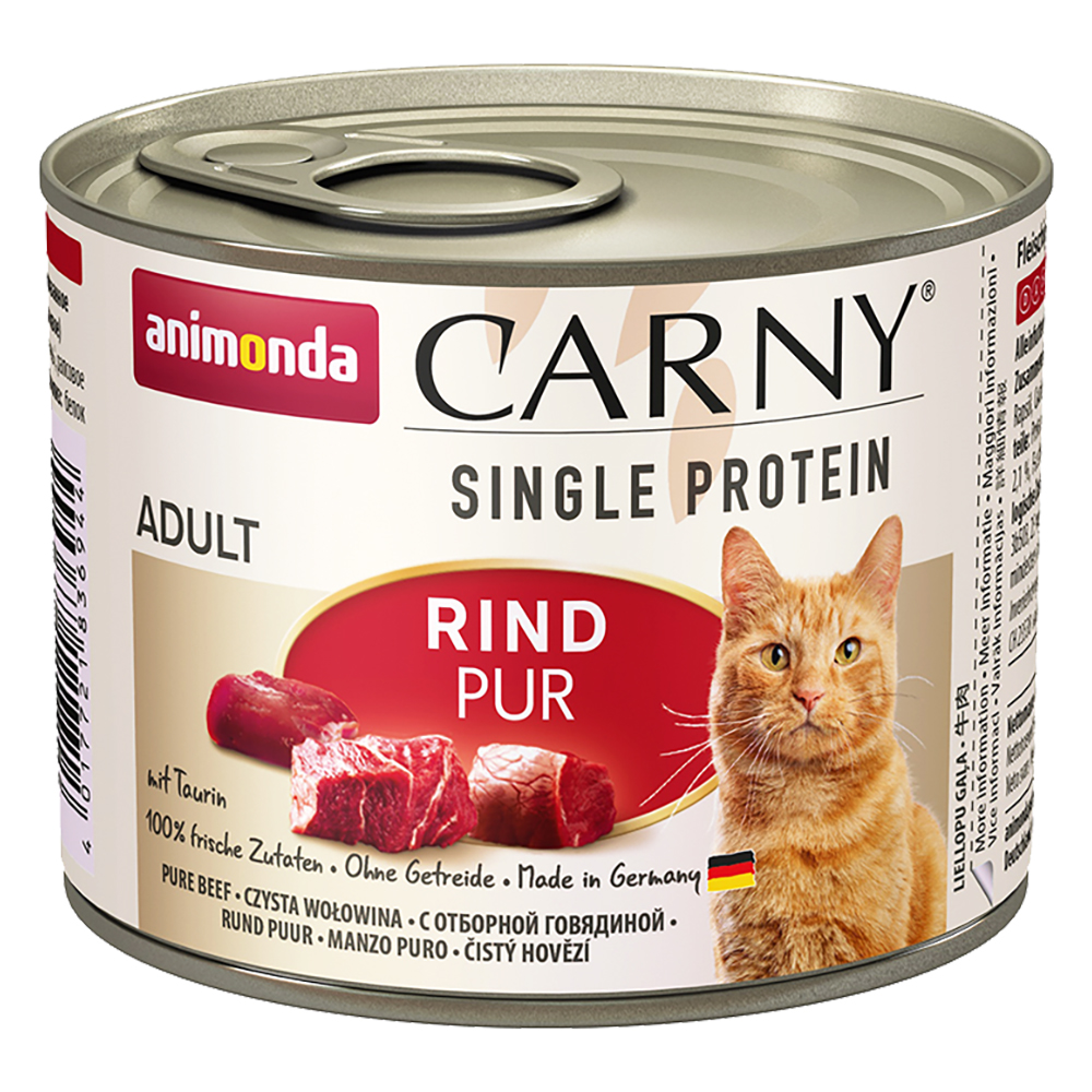 animonda Carny Single Protein Adult 6 x 200 g - Rind pur von Animonda Carny