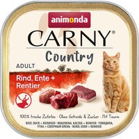 Sparpaket animonda Carny Country Adult 64 x 100 g - Rind, Ente + Rentier von Animonda Carny