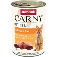 Sparpaket animonda Carny Kitten 24 x 400 g - Geflügel & Rind von Animonda Carny