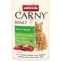 Sparpaket animonda Carny Pouch 24 x 85 g  - Rind + Strauß von Animonda Carny