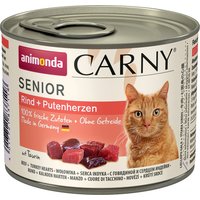 Sparpaket animonda Carny Senior 24 x 200 g - Rind & Putenherzen von Animonda Carny