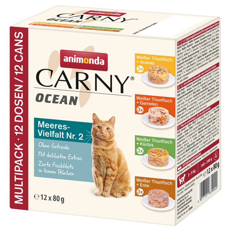 Sparpaket animonda Carny Ocean 24 x 80 g - Ocean Mixpaket 2 (4 Sorten) von Animonda Carny