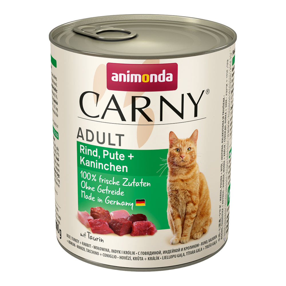 animonda Carny Adult 6 x 800 g - Rind, Pute + Kaninchen von Animonda Carny