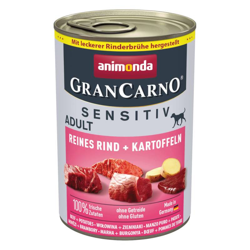 animonda GranCarno Adult Sensitive 24 x 400 g - Reines Rind & Kartoffeln von Animonda GranCarno