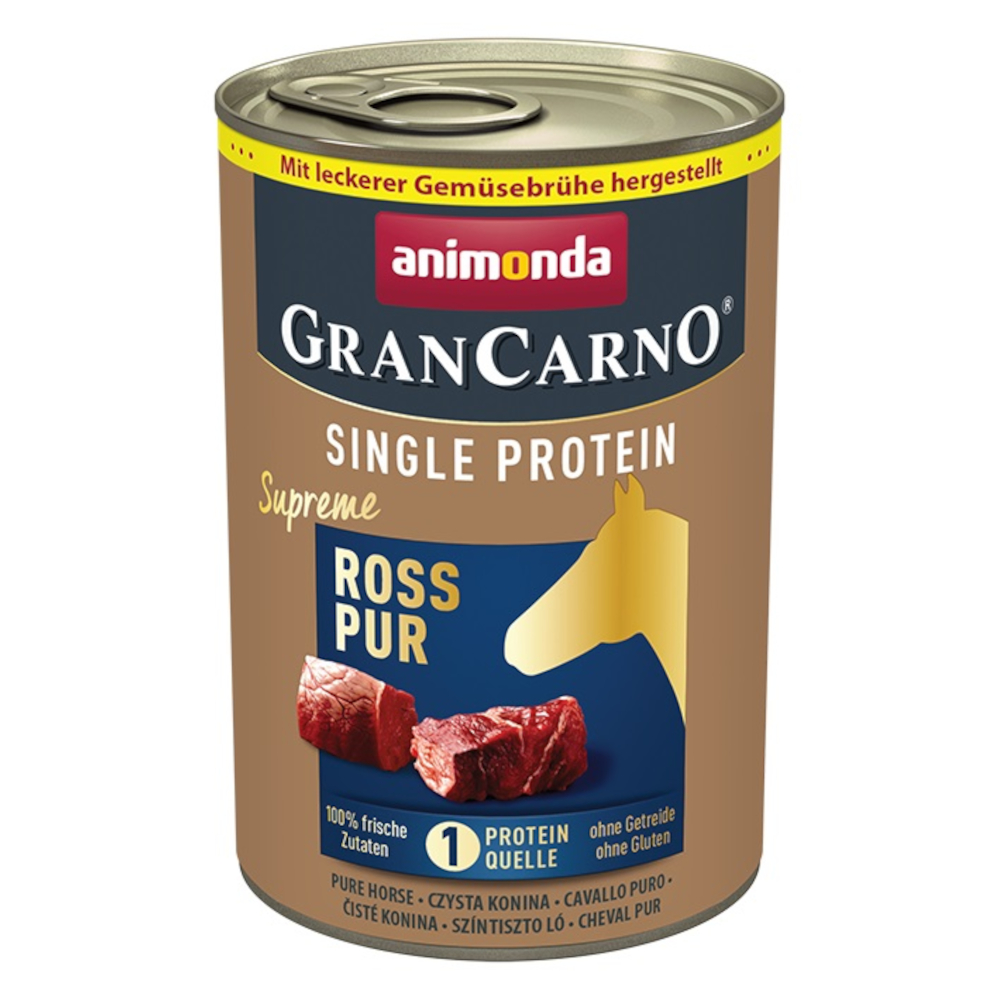 Sparpaket animonda GranCarno Adult Single Protein Supreme 24 x 400 g -  Ross Pur von Animonda GranCarno