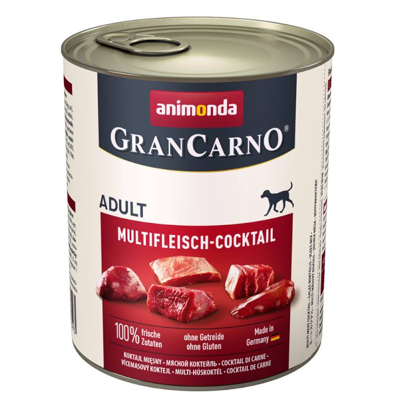 animonda GranCarno Original Adult 6 x 800 g - Multifleisch-Cocktail von Animonda GranCarno