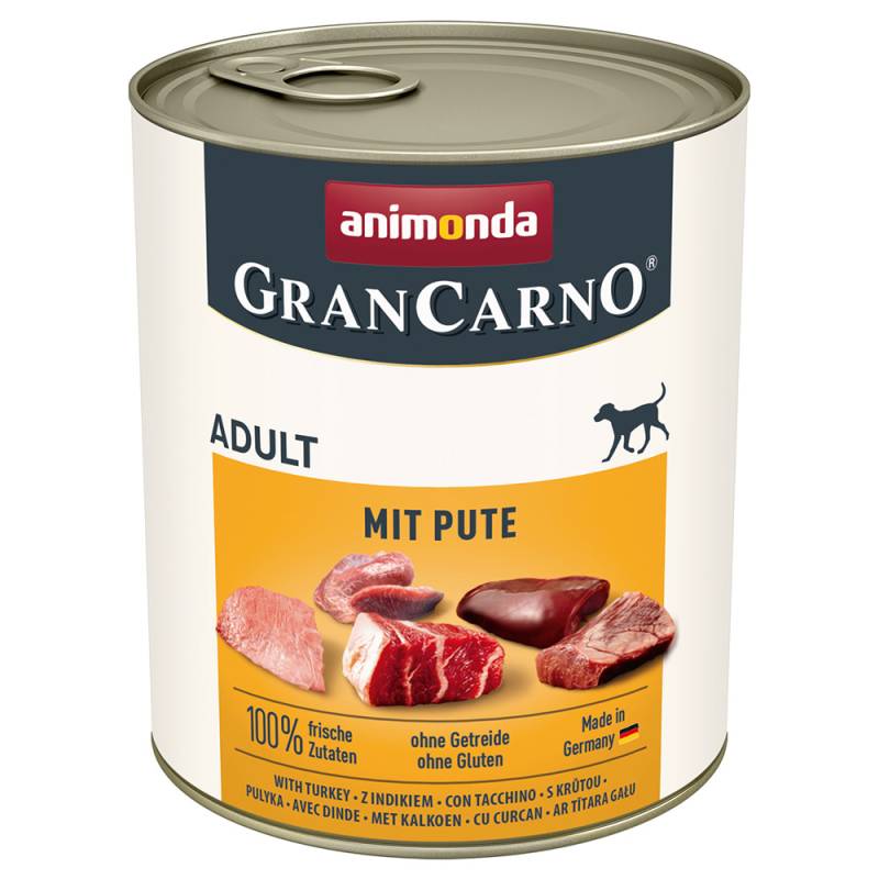 animonda GranCarno Original Adult 6 x 800 g - mit Pute von Animonda GranCarno