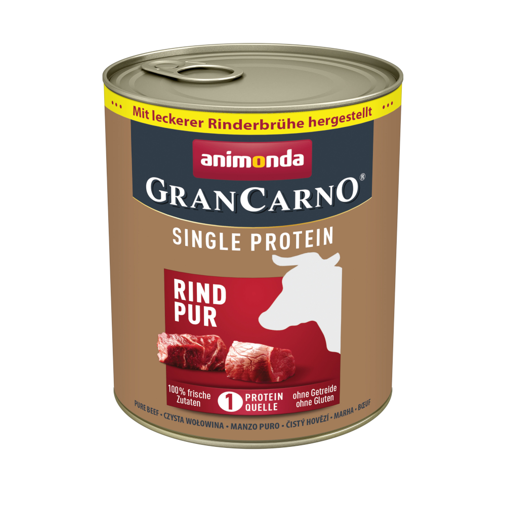 Sparpaket animonda GranCarno Adult Single Protein 24 x 800 g - Rind Pur von Animonda GranCarno