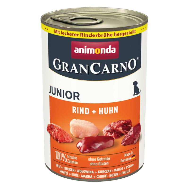 Sparpaket animonda GranCarno Original 12 x 400 g - Junior: Rind & Huhn von Animonda GranCarno