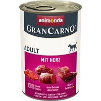 Sparpaket animonda GranCarno Original 24 x 400 g - Adult Herz von Animonda GranCarno