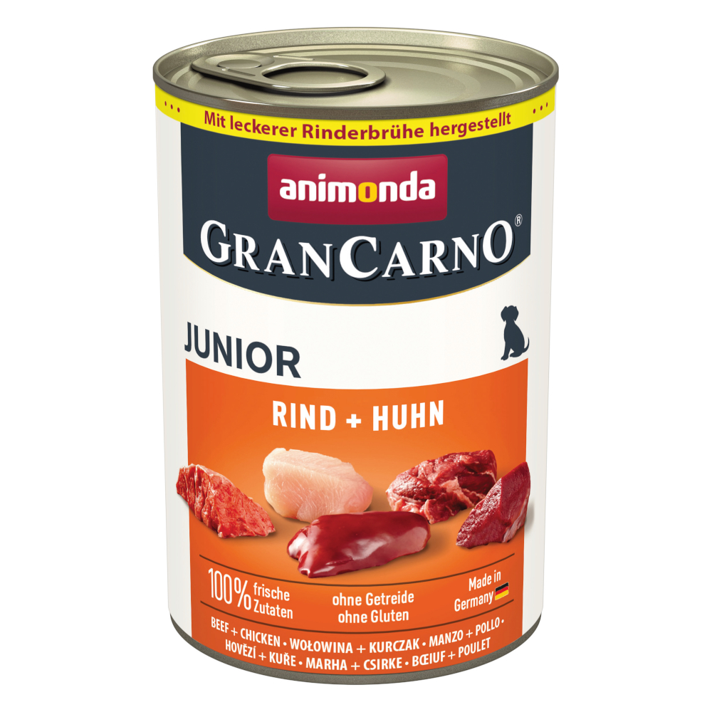 Sparpaket animonda GranCarno Original 24 x 400 g - Junior: Rind & Huhn von Animonda GranCarno