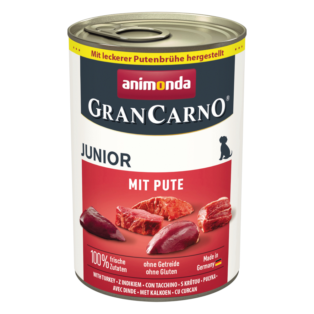 Sparpaket animonda GranCarno Original 24 x 400 g - Junior: mit Pute von Animonda GranCarno