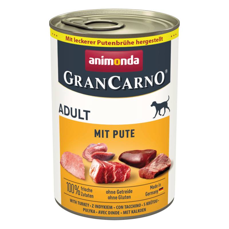 Sparpaket animonda GranCarno Original 24 x 400 g - mit Pute von Animonda GranCarno