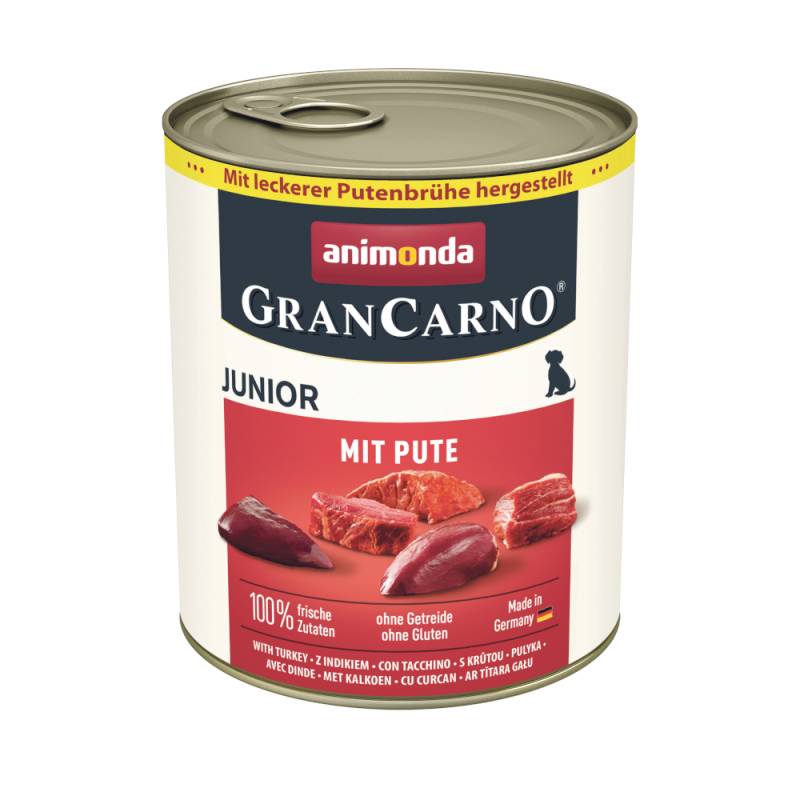 Sparpaket animonda GranCarno Original 24 x 800 g - Junior: mit Pute von Animonda GranCarno