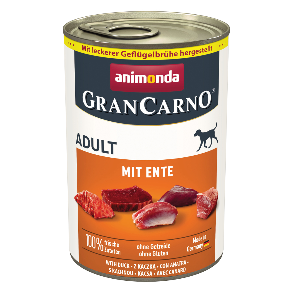 Sparpaket animonda GranCarno Original 12 x 400 g - mit Ente von Animonda GranCarno