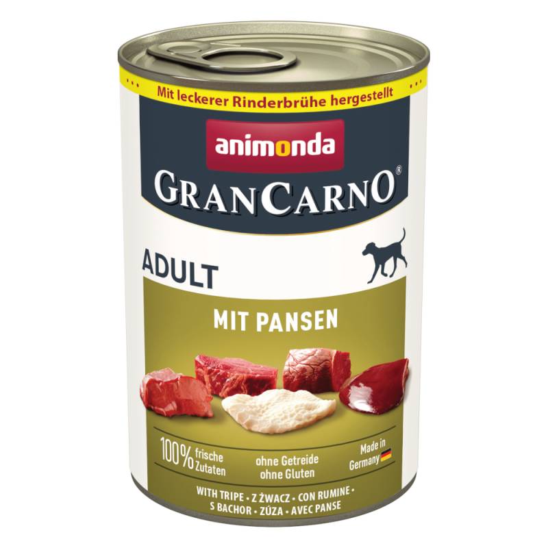 Sparpaket animonda GranCarno Original 12 x 400 g - mit Pansen von Animonda GranCarno