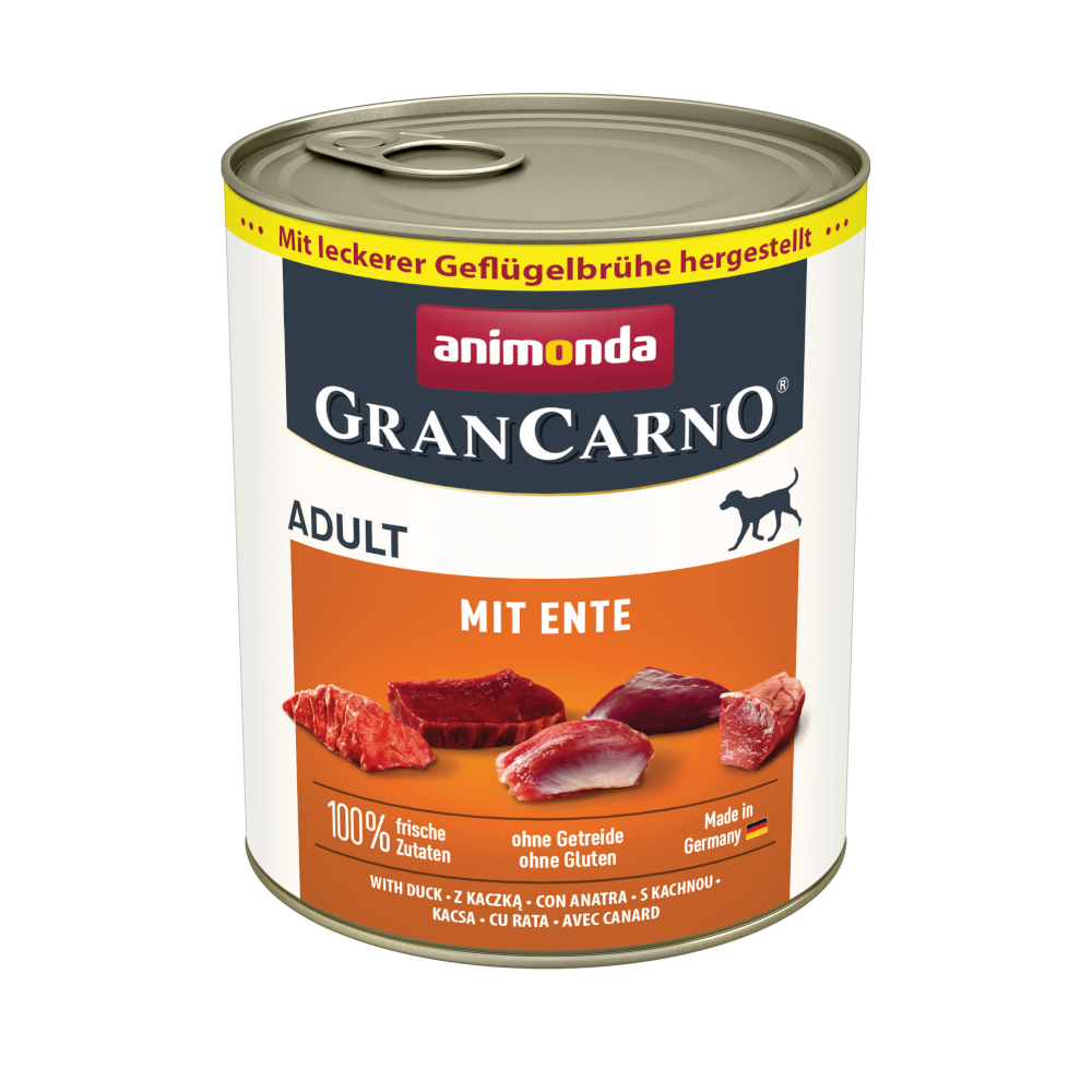 Sparpaket animonda GranCarno Original 12 x 800 g - mit Ente von Animonda GranCarno