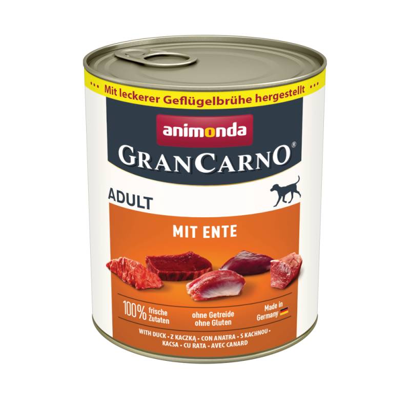 Sparpaket animonda GranCarno Original 12 x 800 g - mit Ente von Animonda GranCarno