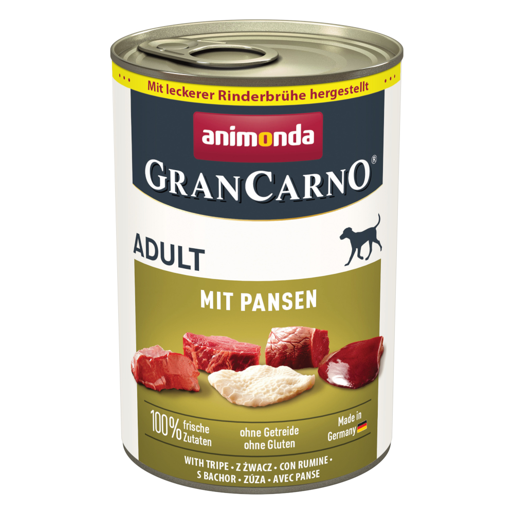 Sparpaket animonda GranCarno Original 24 x 400 g - mit Pansen von Animonda GranCarno