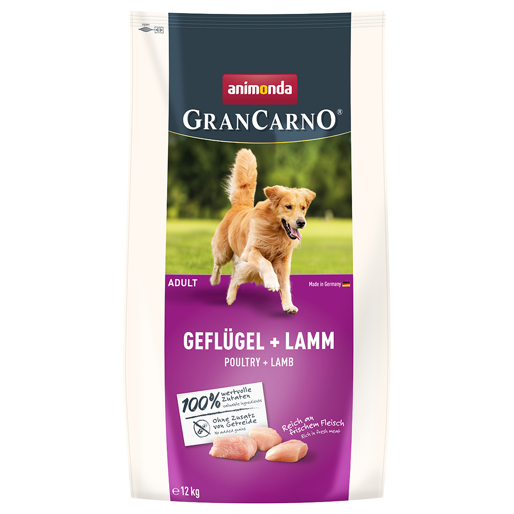 animonda GranCarno Adult Geflügel + Lamm - 12 kg von Animonda GranCarno