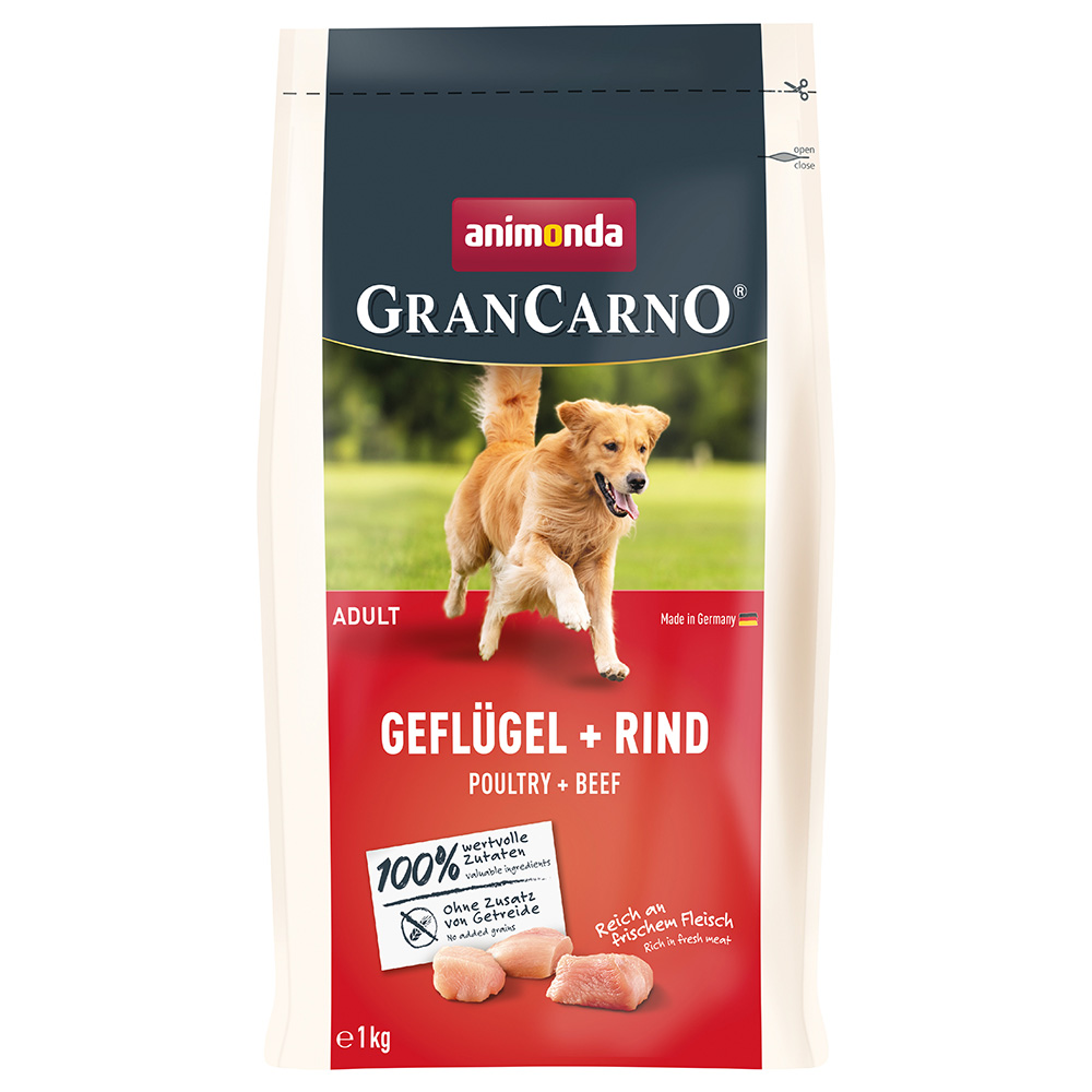 animonda GranCarno Adult Geflügel + Rind - 1 kg von Animonda GranCarno