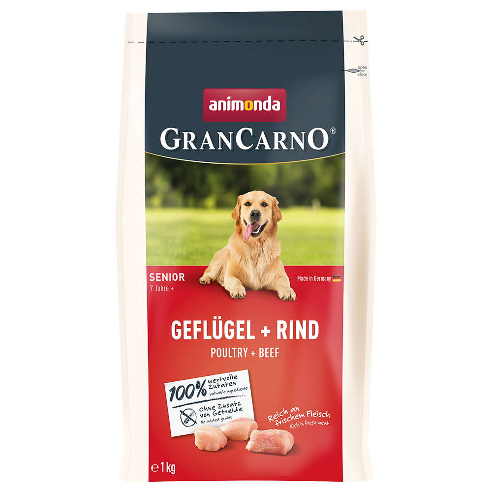 animonda GranCarno Senior Geflügel + Rind - 1 kg von Animonda GranCarno