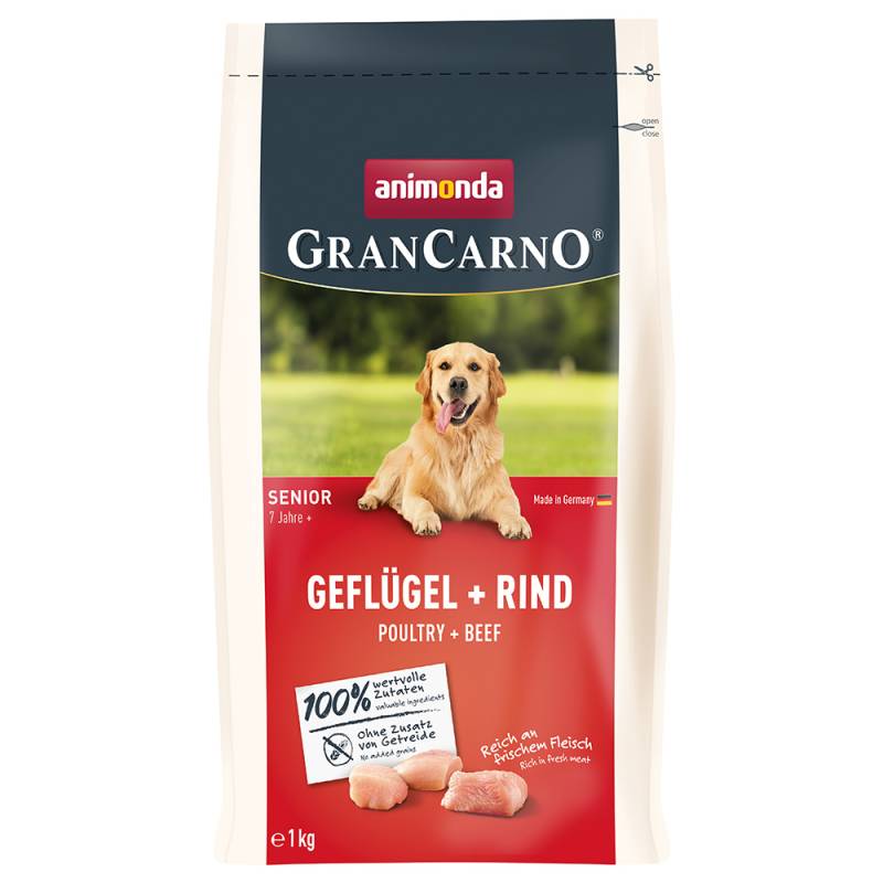 animonda GranCarno Senior Geflügel + Rind - 1 kg von Animonda GranCarno