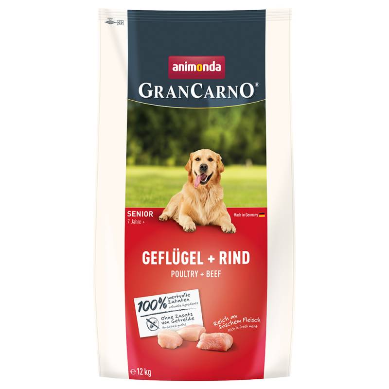 animonda GranCarno Senior Geflügel + Rind - 12 kg von Animonda GranCarno