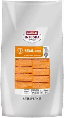 INTEGRA PROTECT Hundefutter Renal (1 x 10kg), von Veterinären empfohlen, Hochwertiges Ergänzungs Trockenfutter von animonda für erwachsene Hunde gegen Nierenprobleme (Niereninsfuffizienz) von Animonda Integra Protect