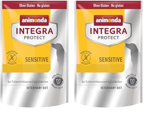 Integra Protect Hundefutter Sensitive (1 x 700g), von Veterinären empfohlen, Hochwertiges Ergänzungs Trockenfutter von animonda für Erwachsene Hunde bei Futtermittelallergie (Packung mit 2) von Animonda Integra Protect