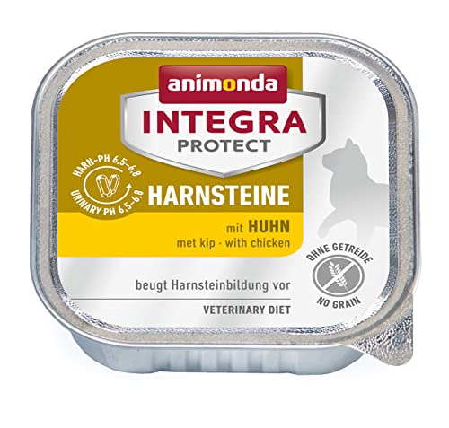 animonda Integra Protect Harnsteine, Spezial-Katzenfutter, Nassfutter zur Vorbeugung eines Harnweginfekts, mit Huhn, 16 x 100g von Animonda Integra Protect